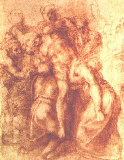 Michelangelo Buonarroti Study for a Deposition